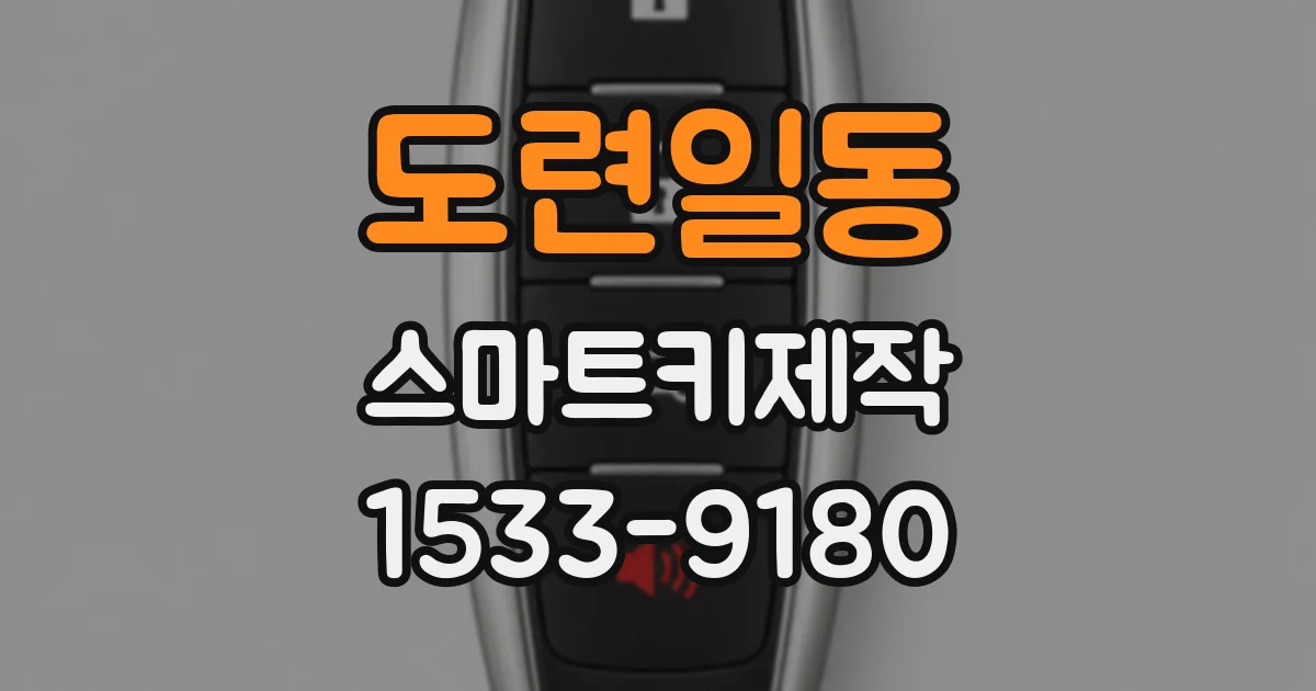 도련일동 스마트키제작