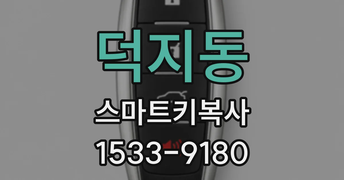 덕지동 스마트키복사