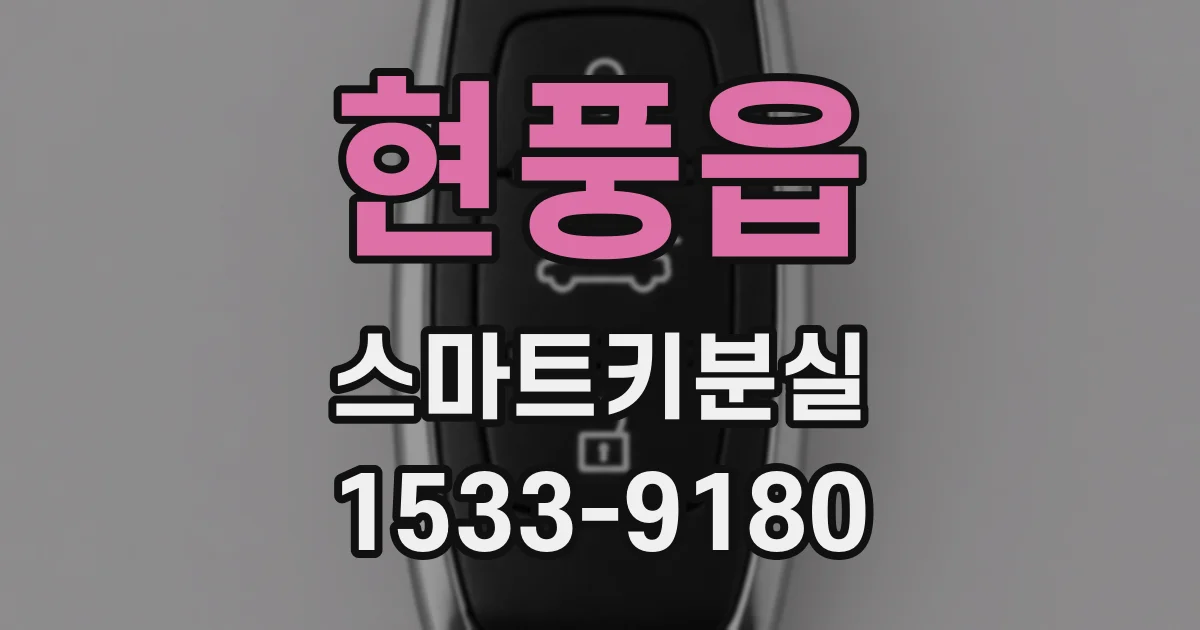 현풍읍 스마트키분실