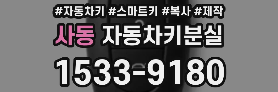 사동 자동차키분실