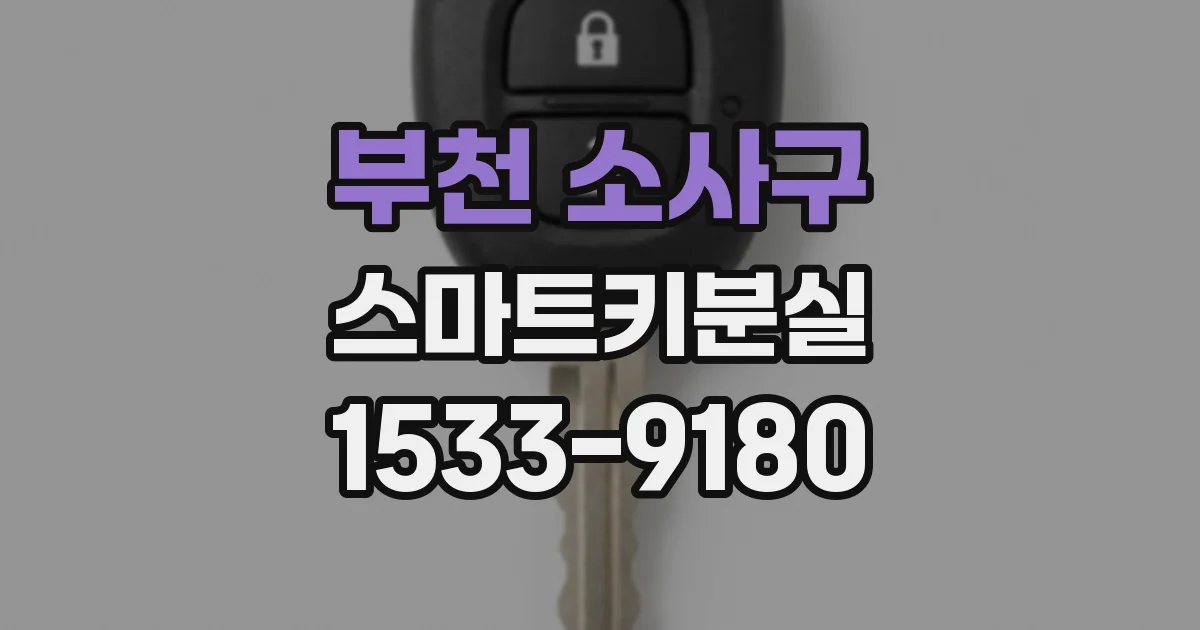 부천 소사구 스마트키분실