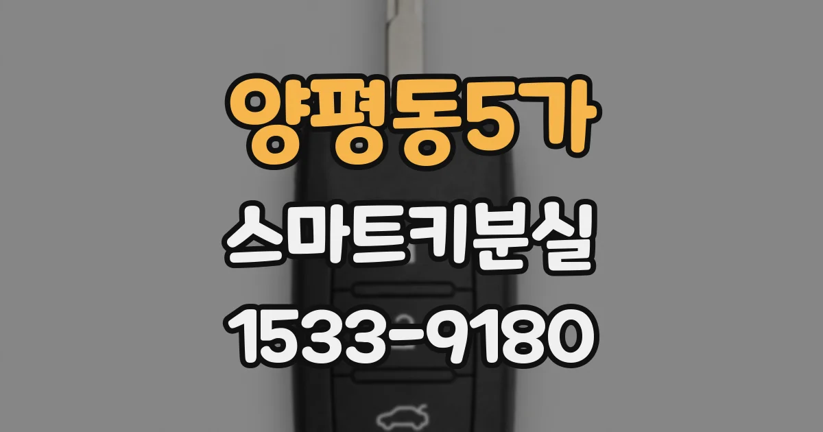 양평동5가 스마트키분실