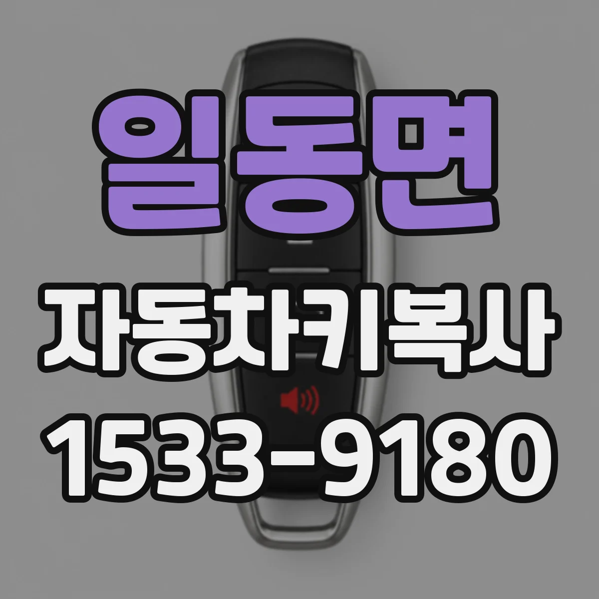 일동면 자동차키복사