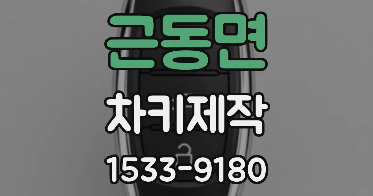 근동면 차키제작