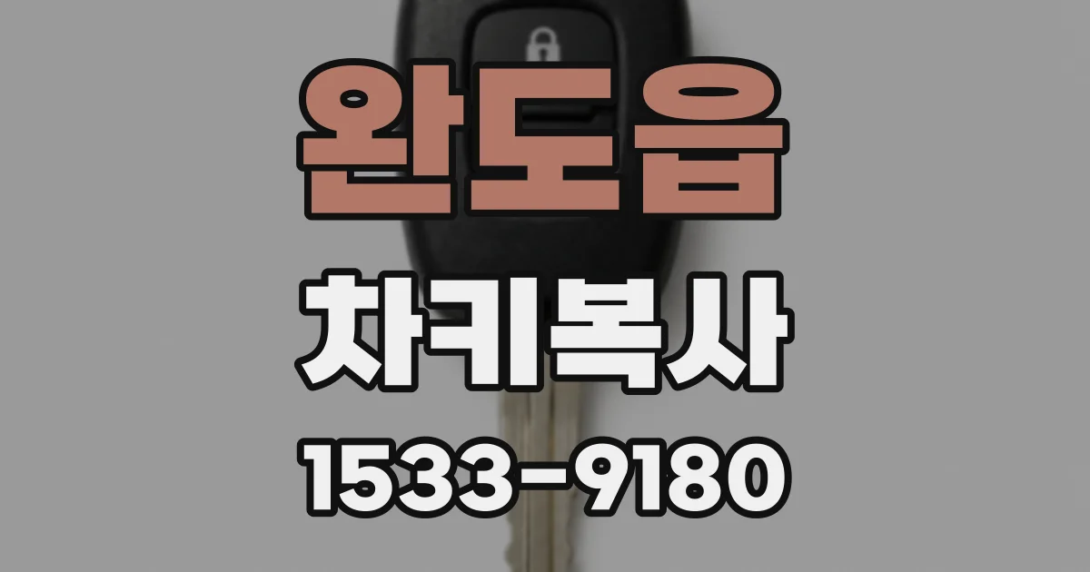 완도읍 차키복사