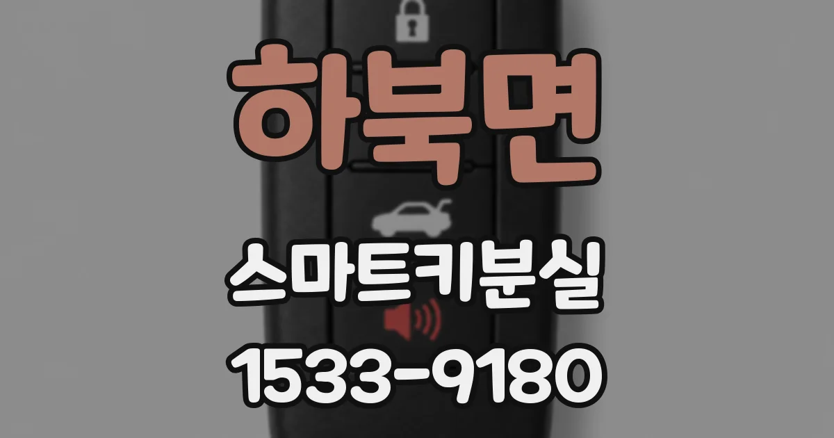하북면 스마트키분실