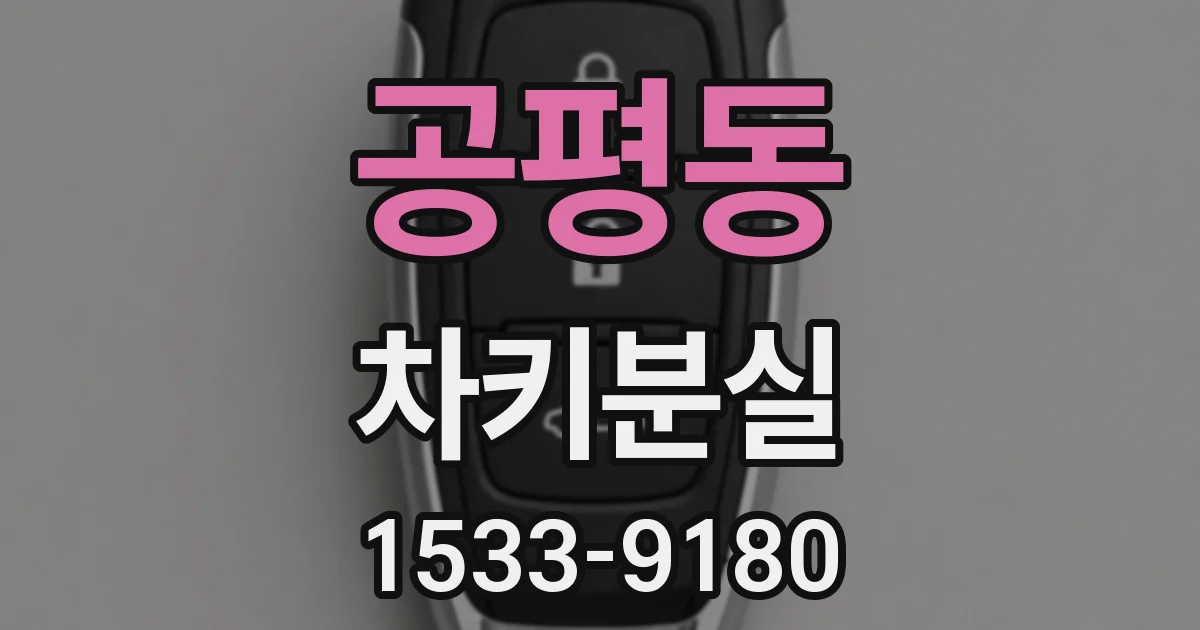 공평동 차키분실