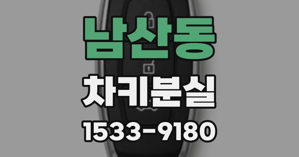 남산동 차키분실