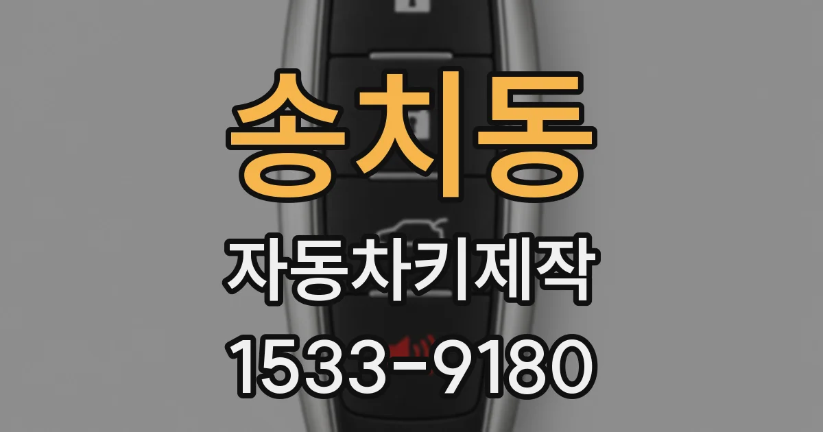송치동 자동차키제작
