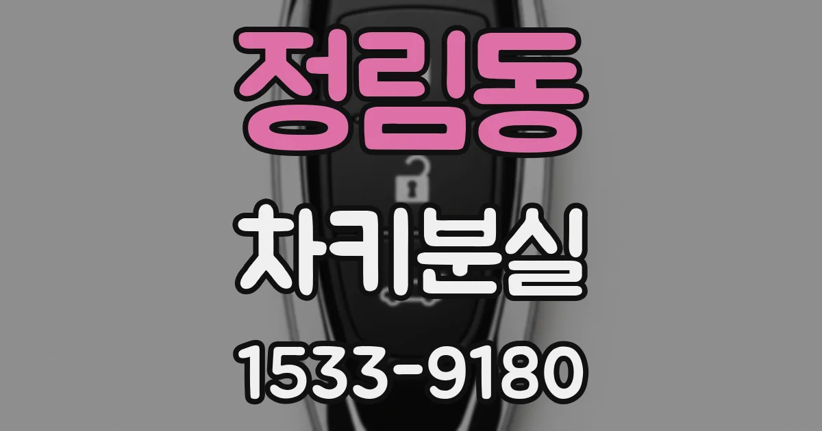 정림동 차키분실