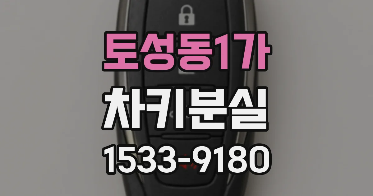 토성동1가 차키분실
