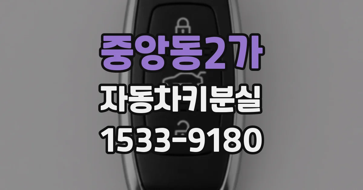 중앙동2가 자동차키분실