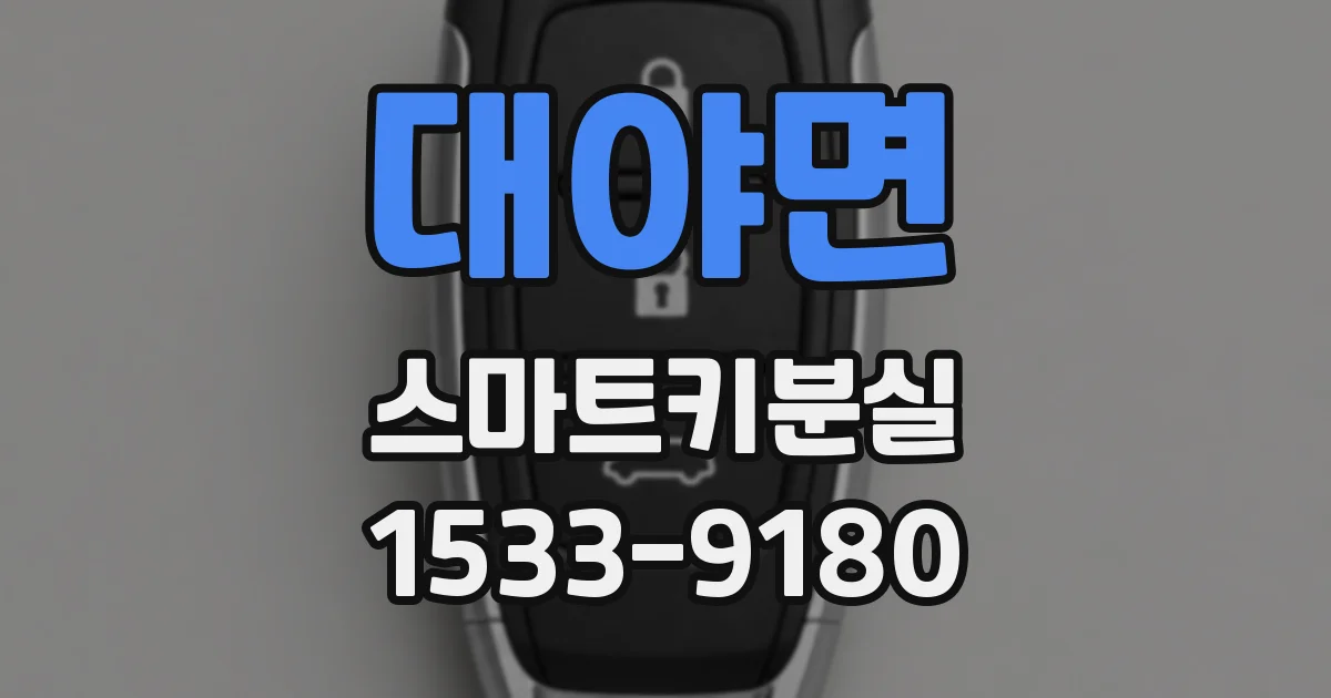 대야면 스마트키분실