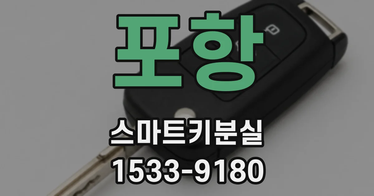 포항 스마트키분실