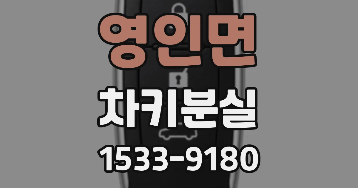 영인면 차키분실