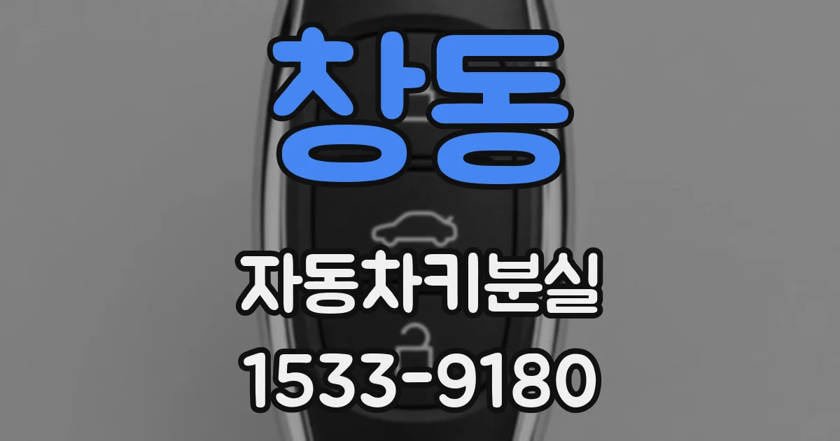 창동 자동차키분실