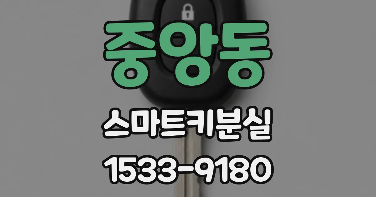 중앙동 스마트키분실