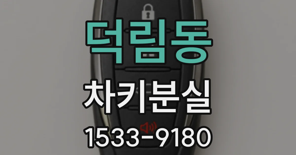 덕림동 차키분실