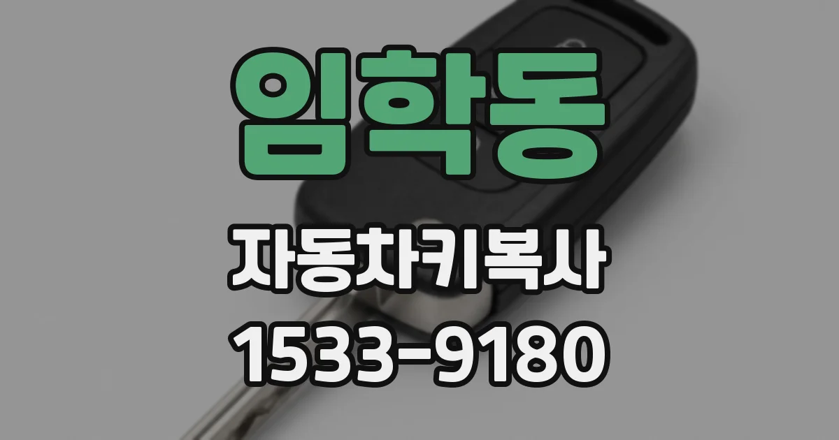 임학동 자동차키복사