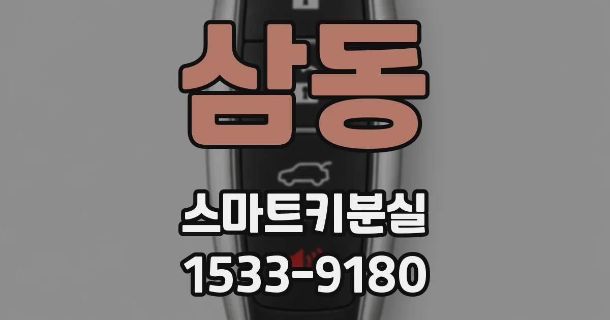 삼동 스마트키분실