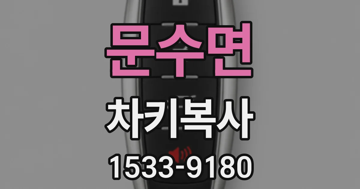 문수면 차키복사