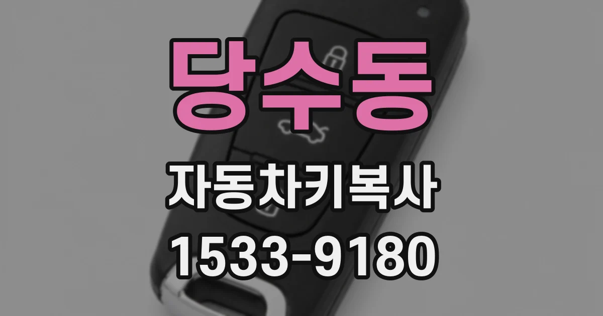 당수동 자동차키복사