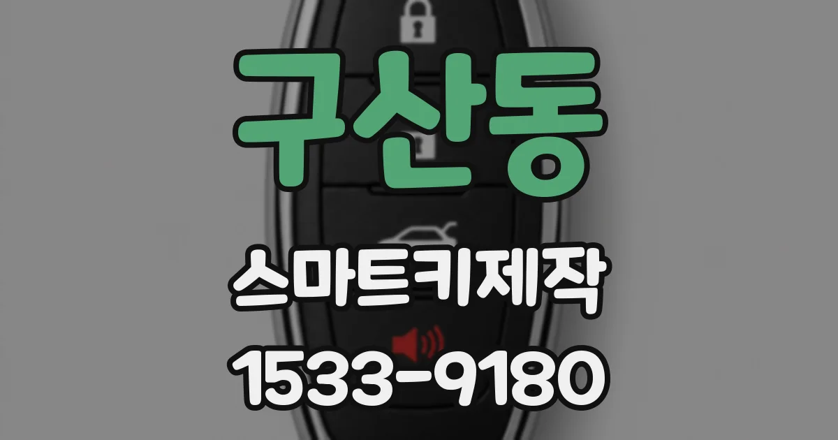구산동 스마트키제작