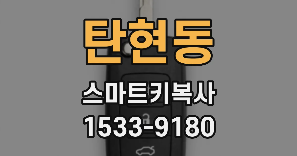 탄현동 스마트키복사
