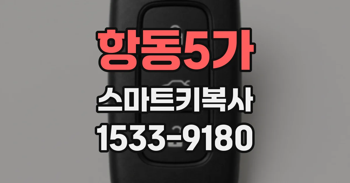 항동5가 스마트키복사