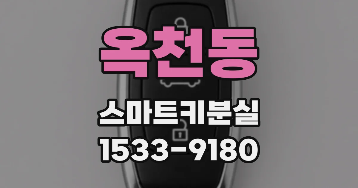 옥천동 스마트키분실
