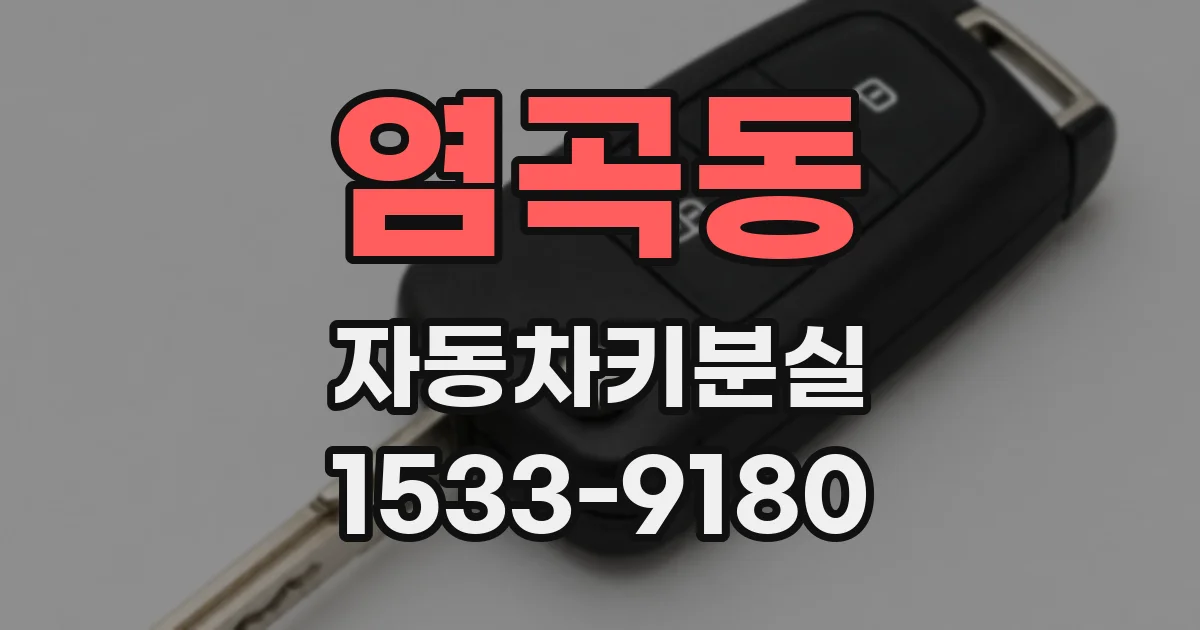 염곡동 자동차키분실