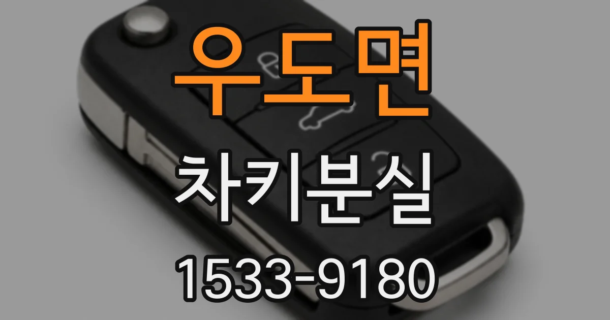 우도면 차키분실