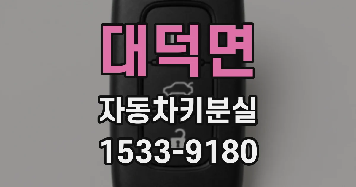 대덕면 자동차키분실