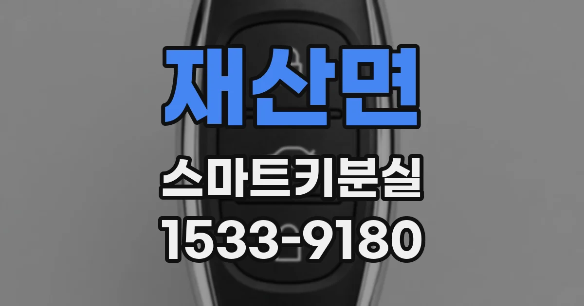 재산면 스마트키분실