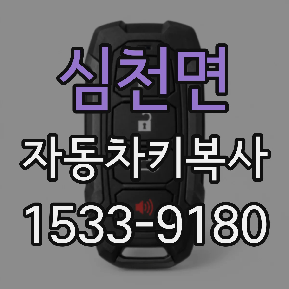 심천면 자동차키복사