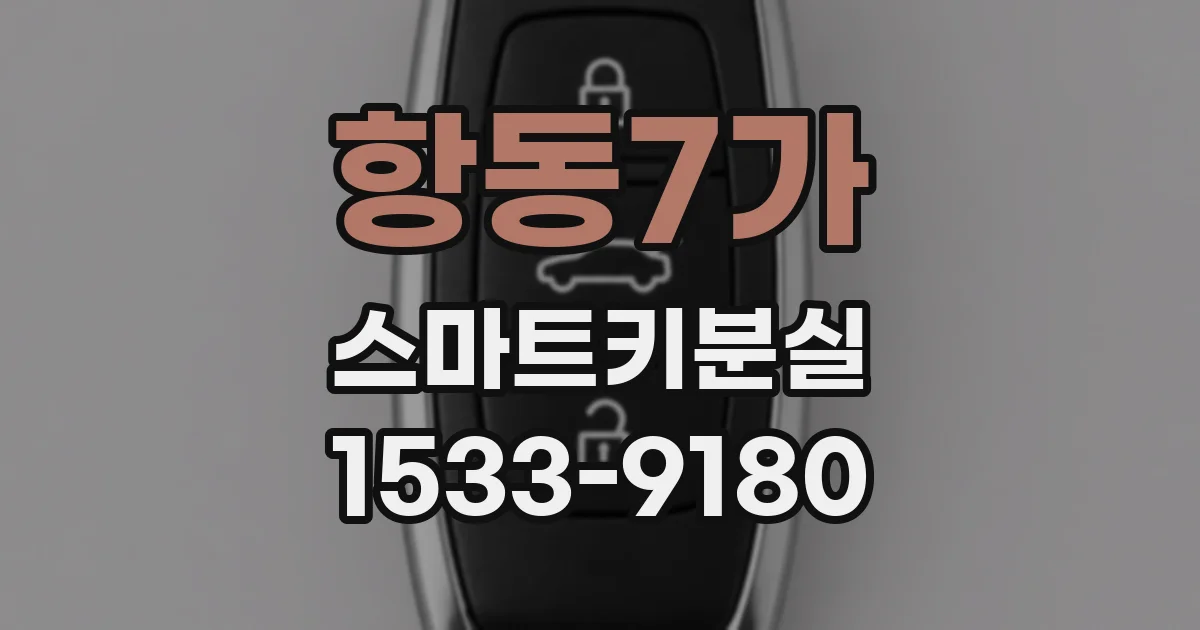 항동7가 스마트키분실
