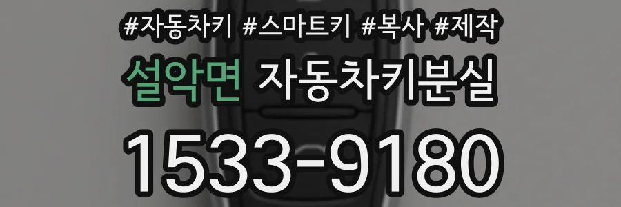 설악면 자동차키분실