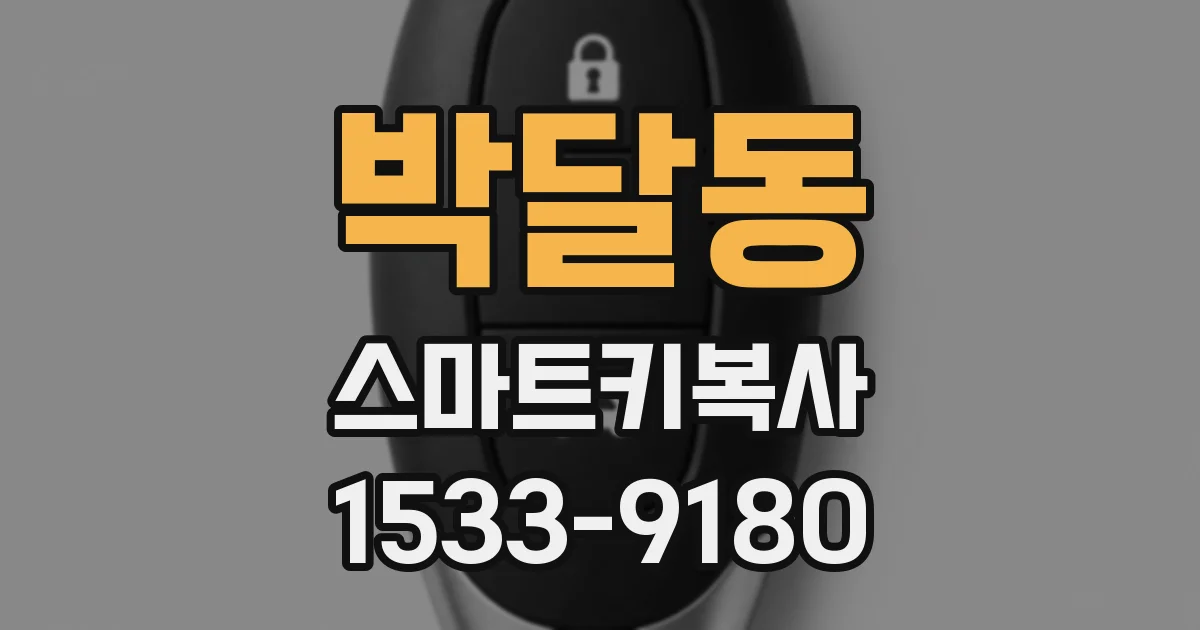 박달동 스마트키복사