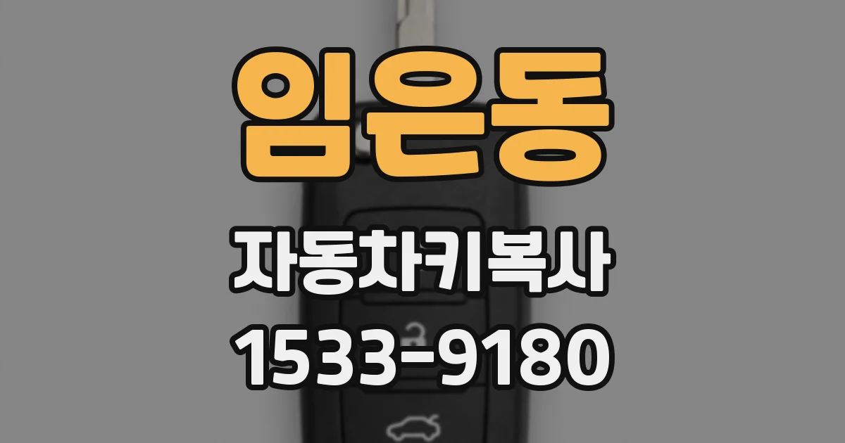 임은동 자동차키복사