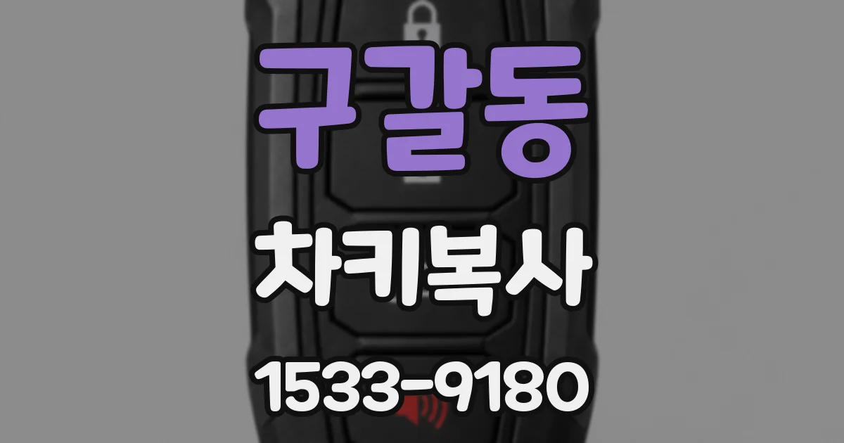 구갈동 차키복사