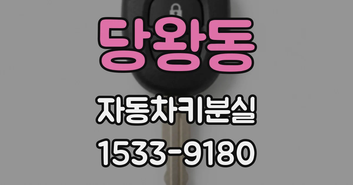 당왕동 자동차키분실