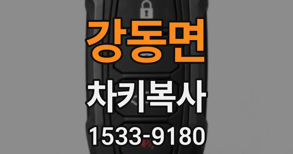 강동면 차키복사