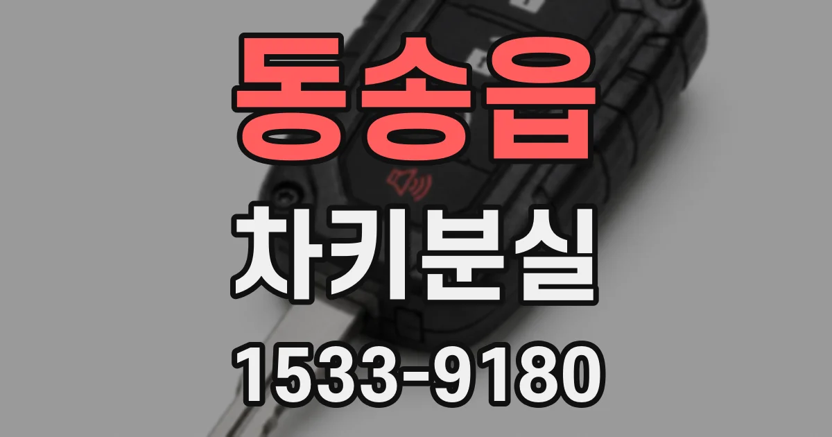 동송읍 차키분실