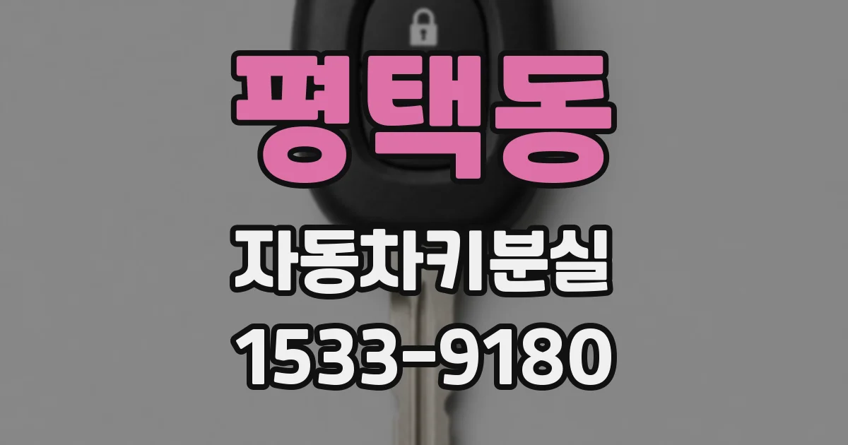 평택동 자동차키분실
