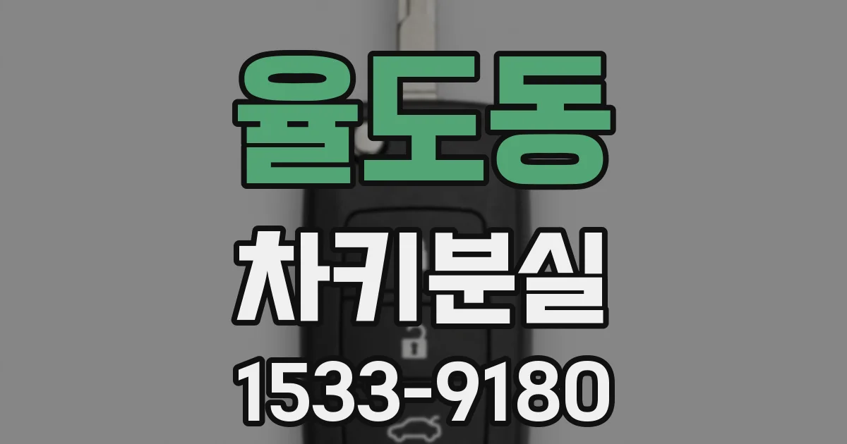율도동 차키분실