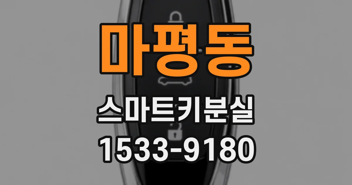 마평동 스마트키분실