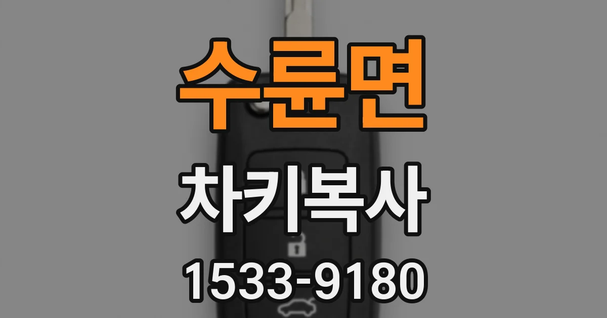 수륜면 차키복사