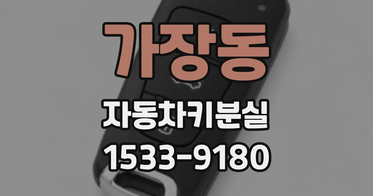 가장동 자동차키분실