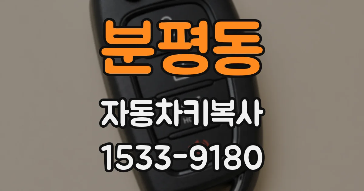 분평동 자동차키복사