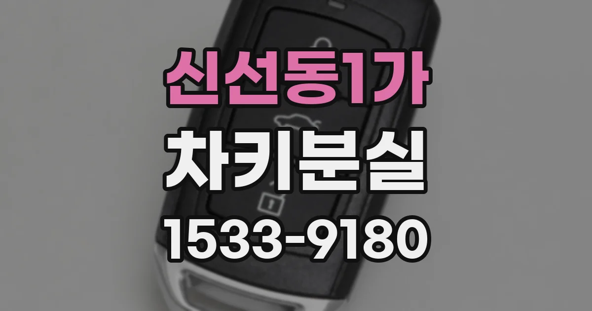 신선동1가 차키분실